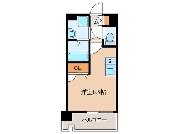 エンクレスト天神LIFE（1303）の物件間取画像